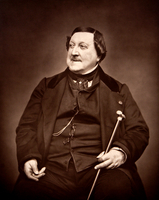 Portrait of Rossini, 1865